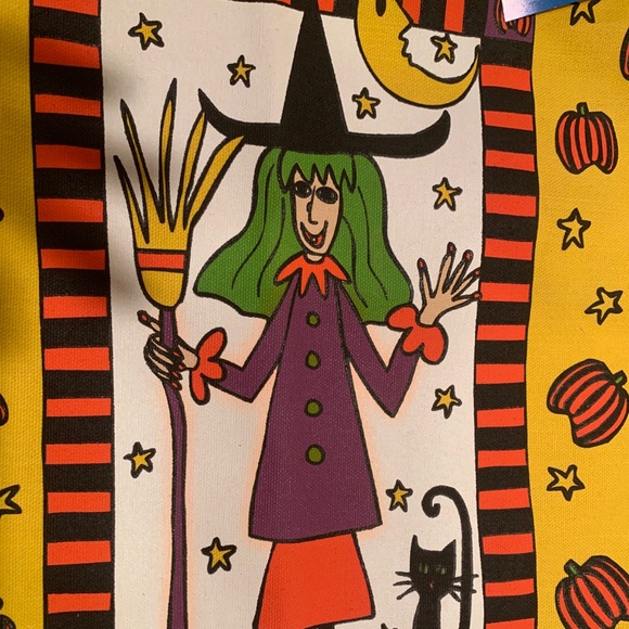 NWT CANVAS HALLOWEEN TOTE/ TRICK OR TREAT BAG. - Picture 3 of 6